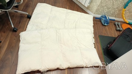 Пуховое одеяло размер 135 Х 200 см, производство Германия. Чехол 100% котон, не . . фото 1