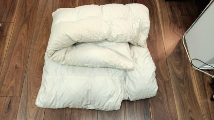 Пуховое одеяло размер 150 Х 200 см. Производитель IKEA. Чехол из 100% котона, не. . фото 5