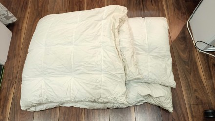 Пуховое одеяло размер 150 Х 200 см. Производитель IKEA. Чехол из 100% котона, не. . фото 4