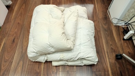Пуховое одеяло размер 150 Х 200 см. Производитель IKEA. Чехол из 100% котона, не. . фото 7