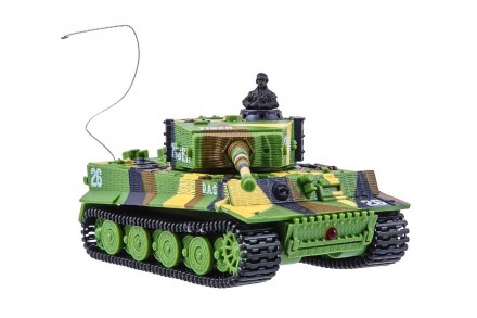 Миниатюрная радиоуправляемая модель немецкого танка Tiger в масштабе 1/72. При с. . фото 3