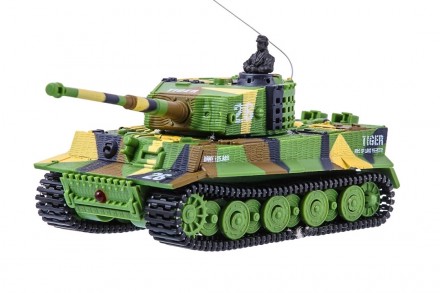 Миниатюрная радиоуправляемая модель немецкого танка Tiger в масштабе 1/72. При с. . фото 2