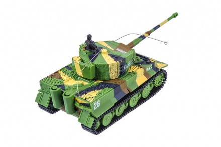 Миниатюрная радиоуправляемая модель немецкого танка Tiger в масштабе 1/72. При с. . фото 4