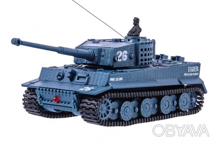 Миниатюрная радиоуправляемая модель немецкого танка Tiger в масштабе 1/72. При с. . фото 1