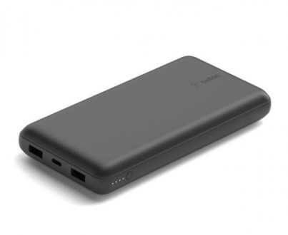 Belkin Boost Charger 20K забезпечує живлення через порт USB-C та два порти USB-A. . фото 5