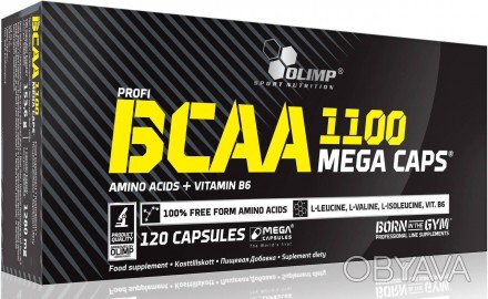 Olimp Nutrition BCAA Mega 1100 – потужна амінокислотна підтримка м'язового анабо. . фото 1