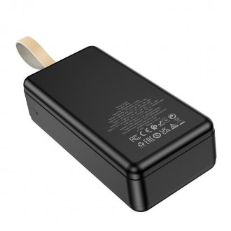 УМБ портативне зарядне Power Bank HOCO Tacker J87B 30000mAh 2Type-C USB QC чорне. . фото 4