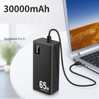 Power Bank 30000mAh 65 Вт 0,6 кг для ноутбука швидка зарядка Quick Charge M16 Чо. . фото 6