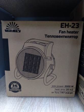 Электрический тепловентилятор Vitals EH-23 – мобильное отопительно-вентиляционно. . фото 9