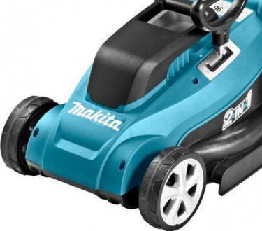 Электрическая газонокосилка Makita ELM3720:
преимущества
 
Коллекторный двигател. . фото 11