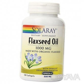 Flaxseed Oil від Solaray - виготовлено з органічного лляного насіння, для підтри. . фото 1