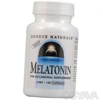 Melatonin 3 від Source Naturals - відповідає за внутрішній біологічний годинник . . фото 1