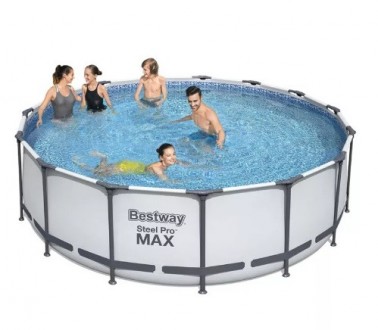 Каркасный бассейн Bestway 56438 размером 457х122 см (картриджный фильтр-насос 3 . . фото 11