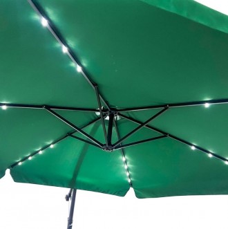 Зонт для сада для дачи с подсветкой LED 6 спиц диаметром до 3 м Bonro B-7218LP
Ш. . фото 3