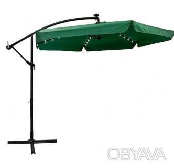 Зонт для сада для дачи с подсветкой LED 6 спиц диаметром до 3 м Bonro B-7218LP
Ш. . фото 1