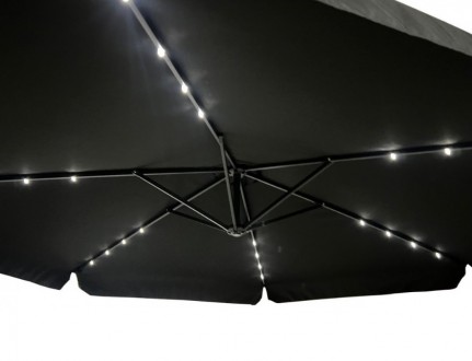 Зонт для сада для дачи с подсветкой LED 6 спиц диаметром до 3 м Bonro B-7218LP
Ш. . фото 5