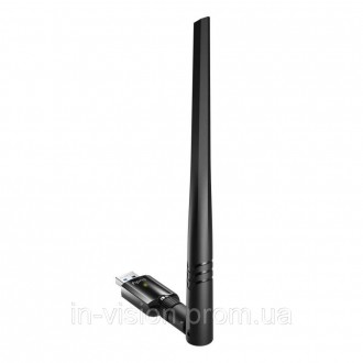 Дводіапазонний WiFi 5 мережевий адаптер з підтримкою USB3.0; чипсет Realtek RTL8. . фото 2
