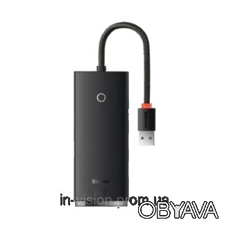 USB-Хаб Baseus Lite Series 4-in-1 - це чудове рішення для тих, кому не вистачає . . фото 1