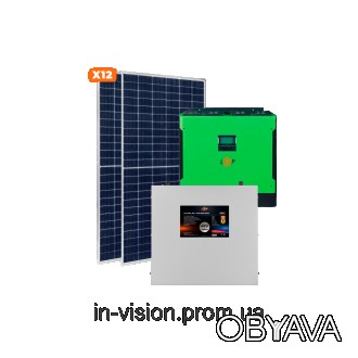 Міні сонячна електростанція для дачі та будинку потужністю 5кВт здатна забезпечи. . фото 1
