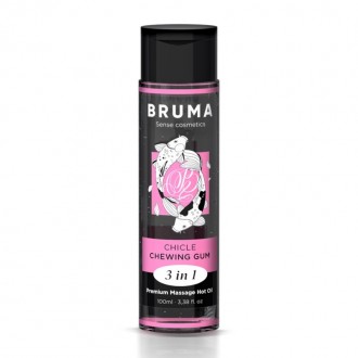 Аромат жевательной резинки Premium Heat Effect Massage Oil от бренда BRUMA – нас. . фото 2