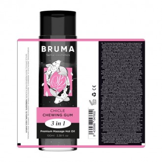 Аромат жевательной резинки Premium Heat Effect Massage Oil от бренда BRUMA – нас. . фото 4