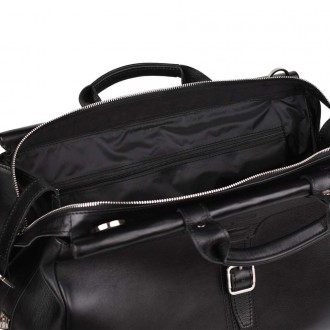 Дорожня спортивна сумка, шкіряний саквояж чорний GA-1402-4lx TARWA . Аксесуар дл. . фото 10