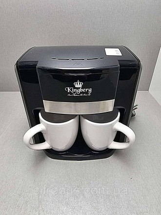 Кофеварка на две чашки Kingberg - это современный аппарат. Модель мощностью 750 . . фото 8