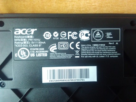 Продам клавиатуру для ПК фирмы Acer. Новая, отличного качества, USB. В подарок к. . фото 6