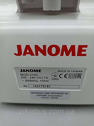 Компанія-виробник пропонує до уваги користувачів сучасну модель — Janome 210D. Ц. . фото 7