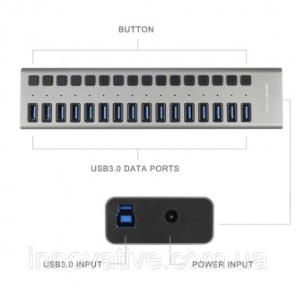 Основные преимущества:
- USB версии 3.0
- Блок питания 12V 1.5A
Благодаря 16 пор. . фото 3
