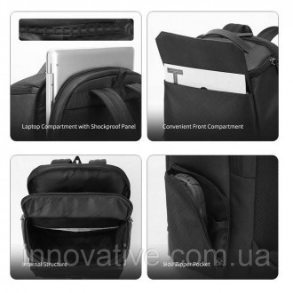 Стильный и функциональный рюкзак T-B9055 от Tigernu – это идеальный выбор для те. . фото 6