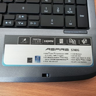 Ноутбук Acer TravelMate 5740G 15.6" i3-330M/3 Gb DDR3/320 Gb HDD/ Radeon HD 5470. . фото 7