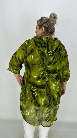 Женский кардиган Гвена на молнии больших размеров - это удобная и стильная одежд. . фото 7
