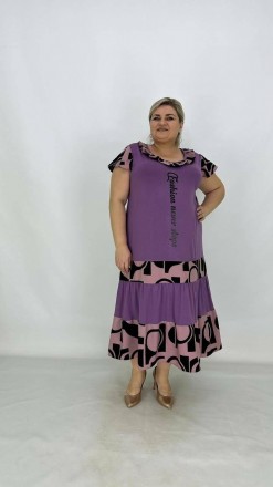 Коллекция летних платьев-сарафанов Рюша с крылышком свободного кроя-трапеция бол. . фото 4