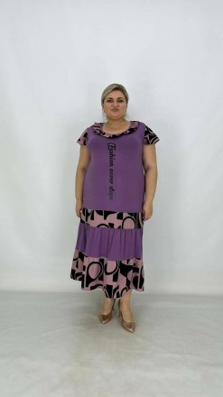 Коллекция летних платьев-сарафанов Рюша с крылышком свободного кроя-трапеция бол. . фото 3