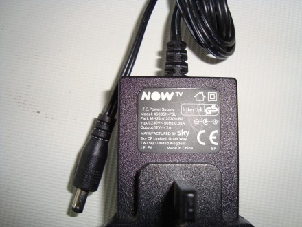 Блок живлення NOW TV GENUINE Power Supply 12V DC 2A 5x1.7x9 mm.

NOW TV Genuin. . фото 4