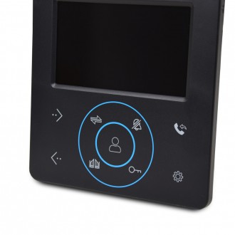 Цветной домофон с TFT экраном 4 дюйма и сенсорными кнопками управления, подключе. . фото 4