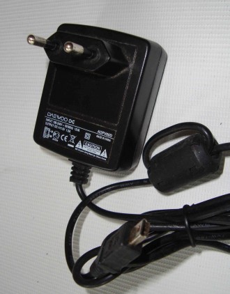 Блок питания  mini USB зарядное устройство Daewoo ADPV60D

Блок живлення 5V 1.. . фото 6