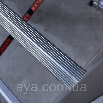 
Конструкция складной алюминиевой лестницы позволяет ей работать как раздвижная . . фото 4