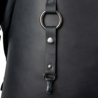 
Фартук кожаный для бармена, с карманами, рабочий, Черный, из натуральной кожи, . . фото 6