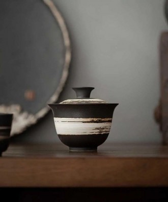 Гайвань для китайского чая Звон и тишина, 200 мл с блюдцем, большая, для чайной . . фото 9
