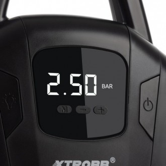  Компресор автомобільний Xtrobb 21866 для підкачування шин 12 В манометр ліхтари. . фото 5
