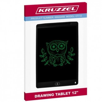  Планшет для малювання KRUZZEL ОСОБЛИВОСТІ: ЯК ПРАЦЮЄ - екран планшета з діагона. . фото 9