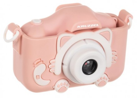 Цифровий фотоапарат для дітей рожевий Kruzzel 2-дюймова камера для найменших! 2W. . фото 3