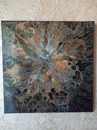 Квітка вночі живопис Fluid Art акрил. Одесса. фото 1 Квітка вночі живопис Fluid Art акрил. Одесса. фото 1