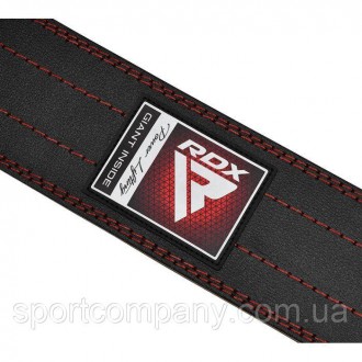  Пояс для важкої атлетики RDX Leather Black Виготовлений із 100% натуральної вол. . фото 6