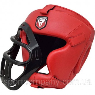 Боксерський шолом тренувальний RDX Guard Red
Боксерський шолом RDX з сіткою - тр. . фото 7