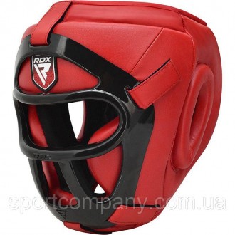 Боксерський шолом тренувальний RDX Guard Red
Боксерський шолом RDX з сіткою - тр. . фото 2