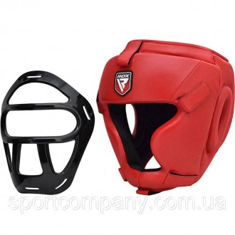 Боксерський шолом тренувальний RDX Guard Red
Боксерський шолом RDX з сіткою - тр. . фото 3