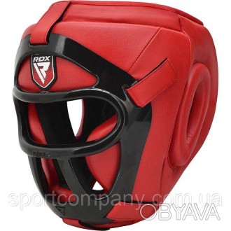 Боксерський шолом тренувальний RDX Guard Red
Боксерський шолом RDX з сіткою - тр. . фото 1